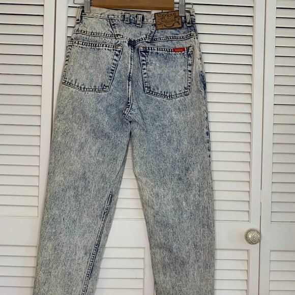 Vintage 80s Bonjour high rise acid wash jeans - Picture 2 of 10